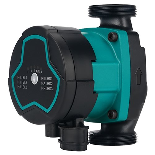 Насос Aquatica циркуляційний енергозберігаючий  5-25Вт Hmax 4м Qmax 47л/хв Ø1½" 130мм + гайки Ø1" (774042)