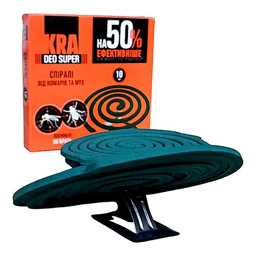 Спіралі від комарів KRA DEO (10штуп/60уп/ящ) (0112)