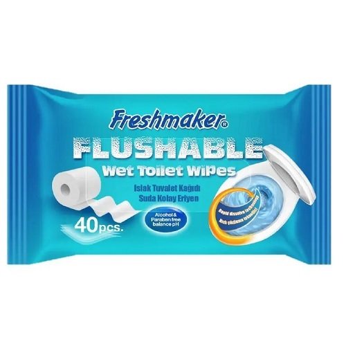 Серв.вл. Freshmaiker Вологий туалетний папiр "Freshmaker" Flushable 40 арк