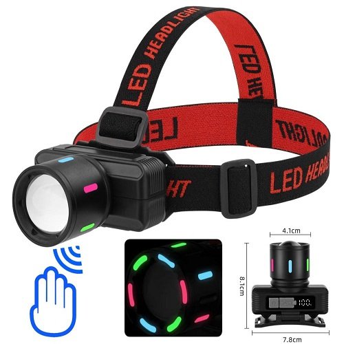 Ліхтарик налобний № KX-1832-TG (вбудований акумулятор) Sensor