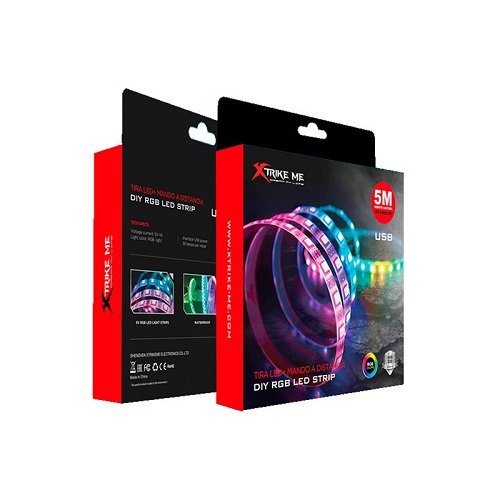 Стрічка світлодіодна RGB Xtrike Me від USB 5 метрів HT-5050