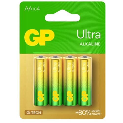Батарейка GP Alkaline ULTRA LR06 (AA) 15AU/C4 (40) блист., шт<br> Артикул: 100140<br>