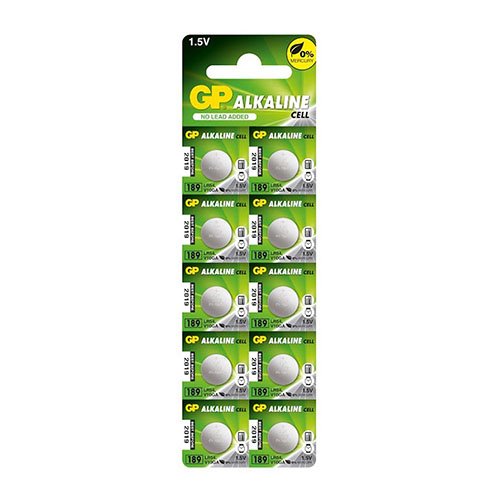 Батарейка GP годинникова Alkaline AG10 C10 (189) блист., шт<br> Артикул: 100181<br>