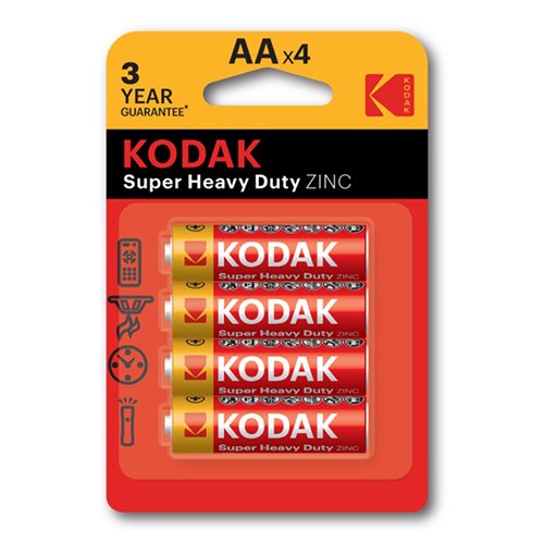 Батарейка Kodak Super HeavyDuty R06 (AA) С4 (80/400) блист., шт<br> Артикул: 100200<br>