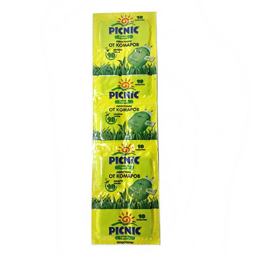 Пластини PICNIC Family від комарів 10шт/бл (0428), блист<br> Артикул: 100707<br>