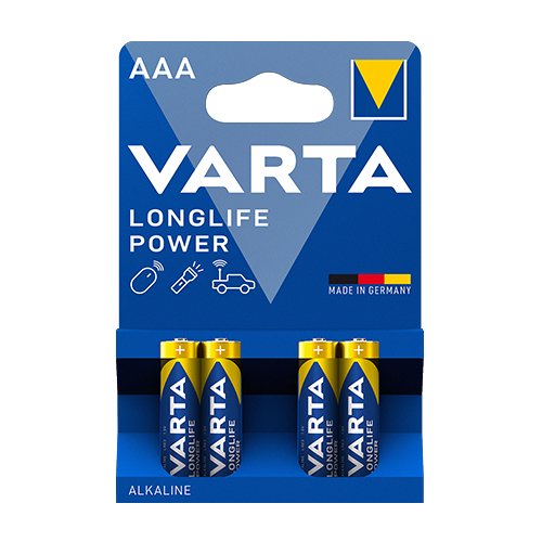 Батарейка VARTA Longlife Power (Синя) LR03 (AAA) C4 (40) блист. (9749), шт<br> Артикул: 100726<br>