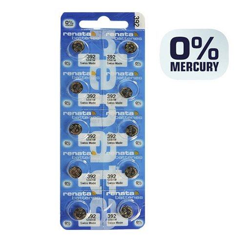 Батарейка Renata годинникова срібно-цинкова 392 SR41W (AG 3) C10 блист., шт<br> Артикул: 101068<br>
