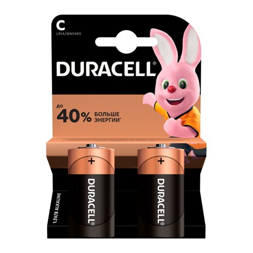 Батарейка Duracell LR14 (C) C2 (20) блист., шт<br> Артикул: 101093<br>