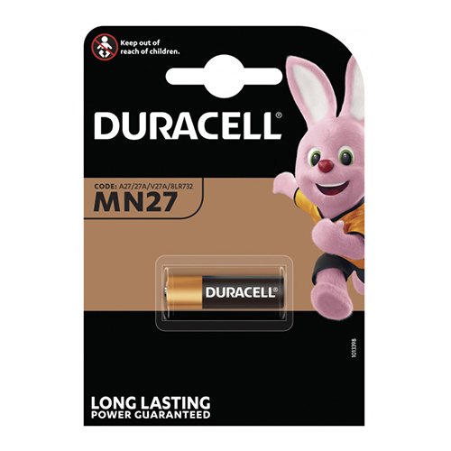 Батарейка Duracell авто A27 (MN27) C1 (10) блист., шт<br> Артикул: 101117<br>