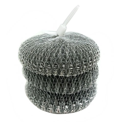 Мочалка металіч. д/посуду Велика 30гр. 1х3шт (50уп/ящ), уп<br> Артикул: 101309<br>