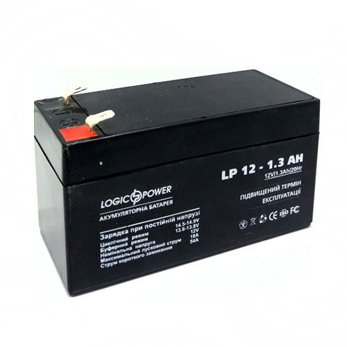Акк LogicPower 12V / 1,3 A Розмір, мм (ДхШхВ): 45х98х52, шт<br> Артикул: 101369<br>