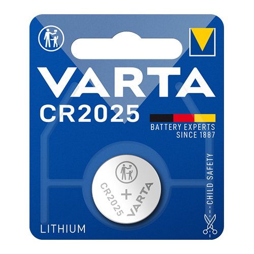 Батарейка VARTA Літієва CR2025 C1 блист. (6875), шт<br> Артикул: 101603<br>