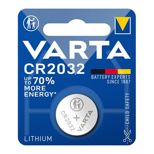 Батарейка VARTA Літієва CR2032 C1 блист. (6882), шт<br> Артикул: 101607<br>