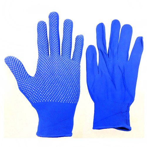 Рукавички _Мікрокрапка Сині (12пар/уп) (100уп/міш), уп<br> Артикул: 101894<br>