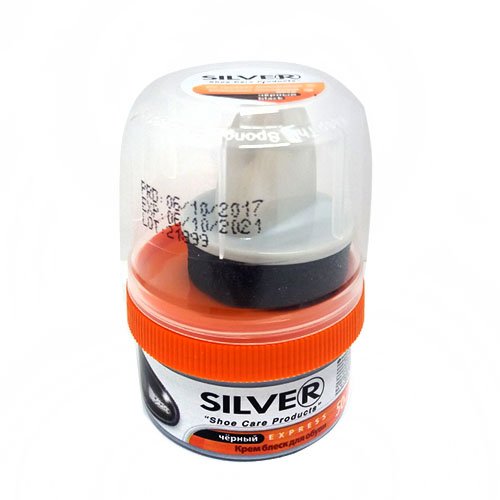 Крем д. взуття SILVER чорний 50мл (12/48шт) (1096/2509), шт<br> Артикул: 101936<br>
