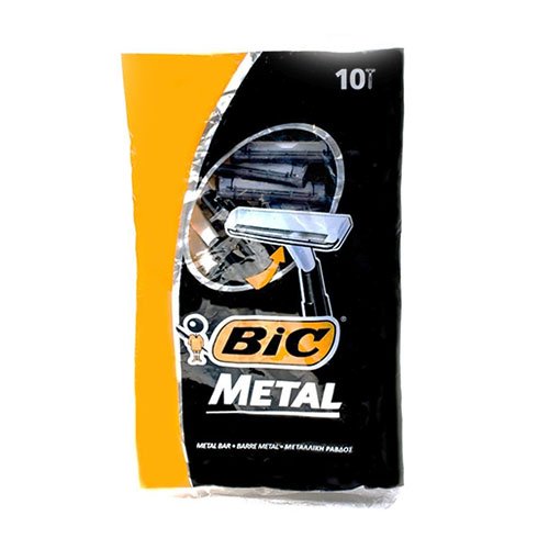 Станок для гоління BIC Metal (10 шт) (20 уп/ящ) (6481), уп<br> Артикул: 102015<br>