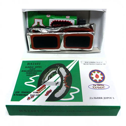Вело-рем.компл. RS2401 (24 Прямоуг. латки+клей) (200шт/ящ), шт<br> Артикул: 102294<br>
