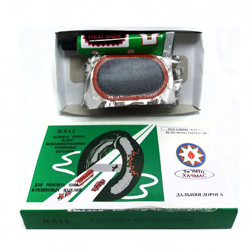 Вело-рем.компл. RS012 (12 Оваль. латки+клей) (200шт/ящ), шт<br> Артикул: 102309<br>