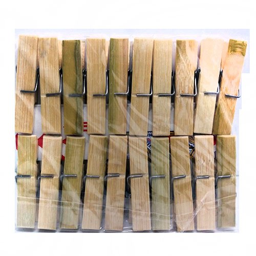 Прищіпки бамбукові (20шт) (250уп/ящ), уп<br> Артикул: 102342<br>