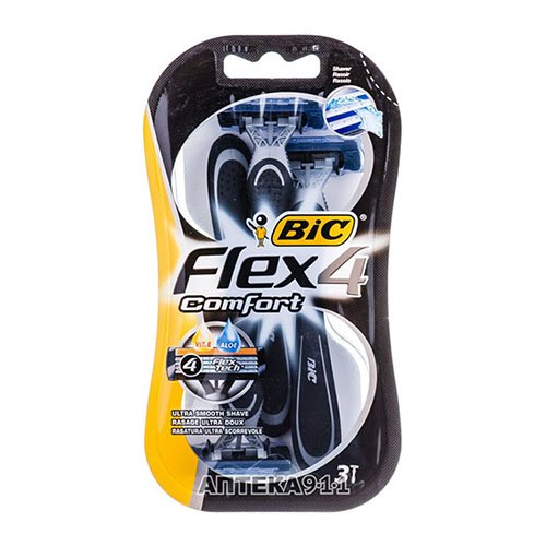 Станок для гоління BIC Flex 4 Comfort (3 шт) (0614), уп<br> Артикул: 102371<br>