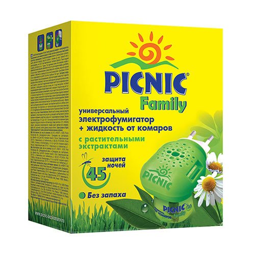 Фумігатор + рідкість 45 PICNIC Family 3125 / 0022, шт<br> Артикул: 102497<br>