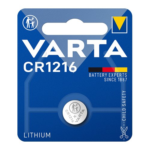 Батарейка VARTA Літієва CR1216 C1 блист., шт<br> Артикул: 102503<br>