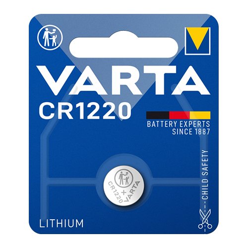 Батарейка VARTA Літієва CR1220 C1 блист. (6899), шт<br> Артикул: 102504<br>