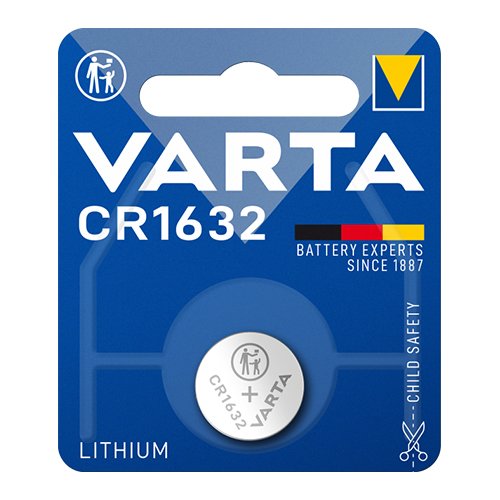Батарейка VARTA Літієва CR1632 C1 блист. (6234), шт<br> Артикул: 102508<br>