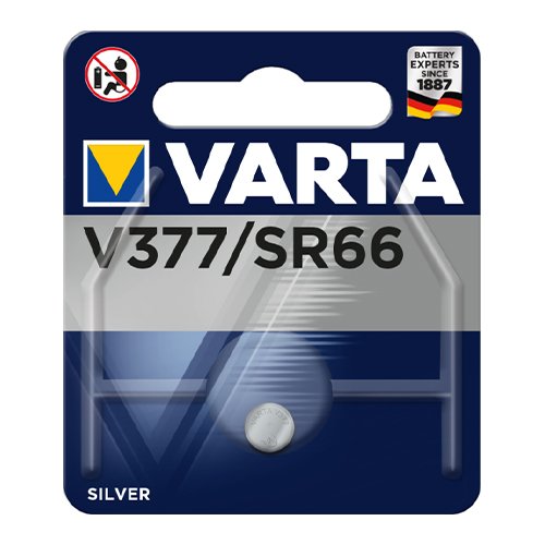 Батарейка VARTA годинникова 377 C1 (AG4/SR66) (5932/7134), шт<br> Артикул: 102511<br>