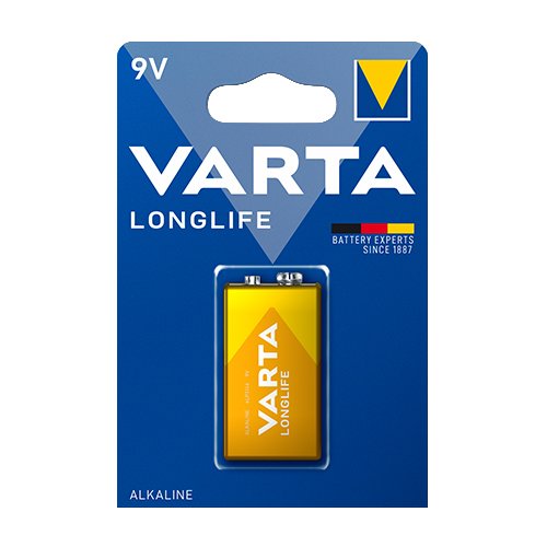 Батарейка VARTA Longlife (Золота) 6LR61 (крона) C1 (10) блист. (5423), шт<br> Артикул: 102515<br>