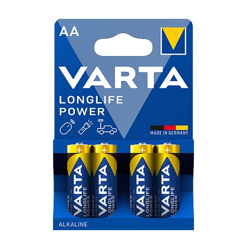 Батарейка VARTA Longlife Power (Синя) LR06 (AA) C4 (80) блист. (9435), шт<br> Артикул: 102519<br>