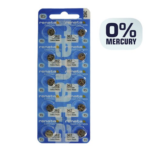 Батарейка Renata годинникова срібно-цинкова 362 SR721SW (AG11) C10 блист., шт<br> Артикул: 102570<br>