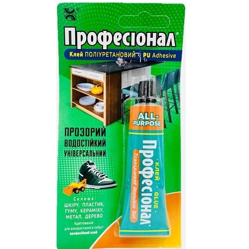 Клей Проф. Метал,шкіра,кераміка,дерево (Хімік+) (40шт/ящ), шт<br> Артикул: 102840<br>