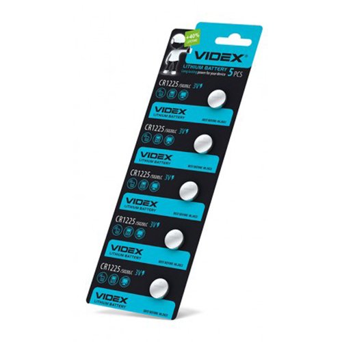 Батарейка VIDEX Літієва CR1225 C5 блист. 23430, шт<br> Артикул: 102881<br>