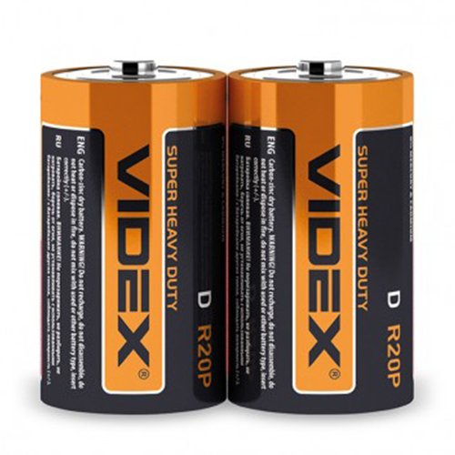 Батарейка VIDEX Super HeavyDuty R20 (D) S2 (24/288) кор. 21153, шт<br> Артикул: 102956<br>