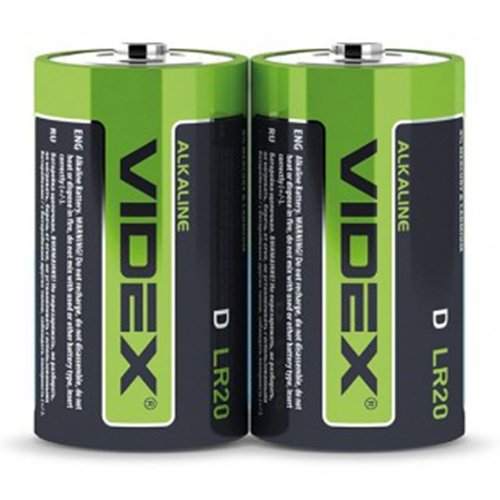 Батарейка VIDEX Alkaline LR20 (D) S2 (12/144) кор. 22529, шт<br> Артикул: 103517<br>