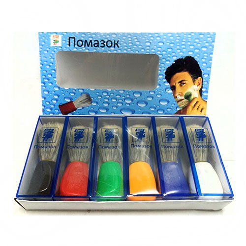 Помазок д/гоління №666/997/109/2055 кольор. (Виписувати кратно 6 шт), шт<br> Артикул: 104279<br>