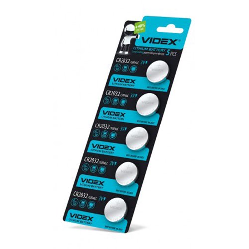 Батарейка VIDEX Літієва CR2032 C5 блист. 22761, шт<br> Артикул: 104331<br>