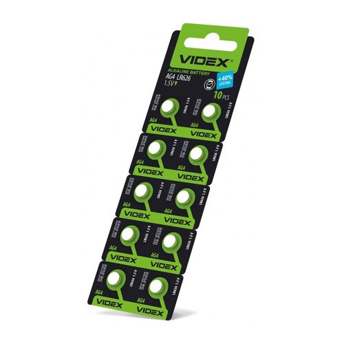 Батарейка VIDEX годинникова AG 4 (LR626) C10 23267, шт<br> Артикул: 105071<br>
