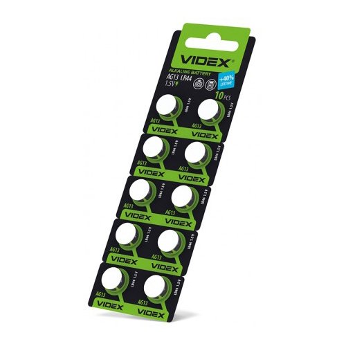 Батарейка VIDEX годинникова AG13 (LR44) C10 23272, шт<br> Артикул: 105072<br>