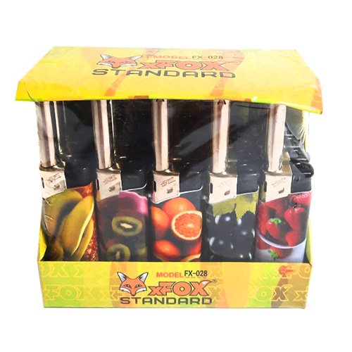 Запальничка побутова FX-028/611 Фрукти/Овочі/Євро середня (25шт/уп), шт<br> Артикул: 106595<br>