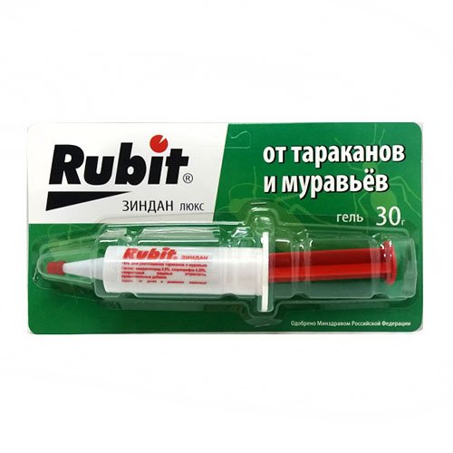Гель шприц Rubit від тарганів та мурах (20шт/ящ) 1070, шт<br> Артикул: 109124<br>