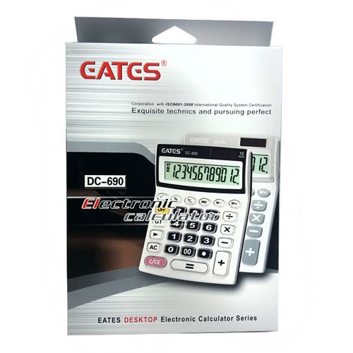 Калькулятор Gates DC-690 середній з прозорими кнопками (19*14 см), шт<br> Артикул: 109602<br>