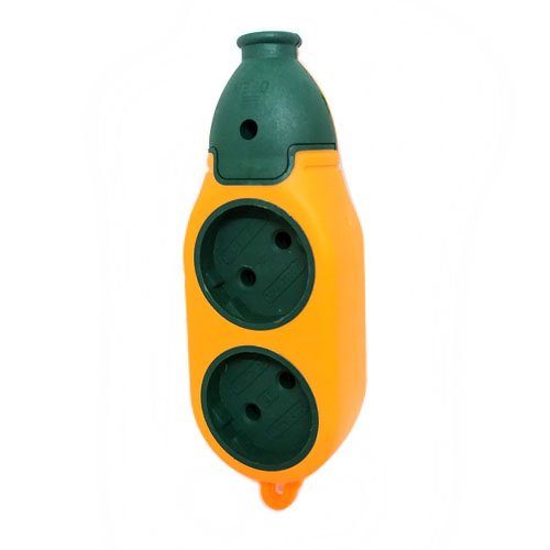 Колодка 2-х стороння помаранчева 2 гнізда (150шт/ящ), шт<br> Артикул: 110555<br>