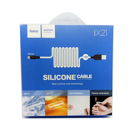 Кабель USB-Micro USB HOCO X 21 1м 2.4А (Silicone), шт<br> Артикул: 110860<br>