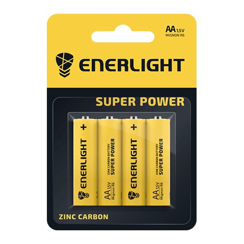 Батарейка Enerlight SUPER Power R06 (AA) C4 (48) блист. 2130, шт<br> Артикул: 111179<br>