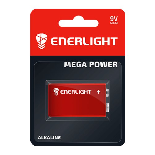 Батарейка Enerlight MEGA Power 6LR61 (крона) C1 (10) блист. 3427, шт<br> Артикул: 111211<br>