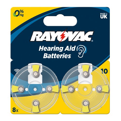 Батарейка VARTA Rayovac до слухових апаратів (ZincAir) ZA10/PR70/DA230 C8 блист. (3809), шт<br> Артикул: 111213<br>