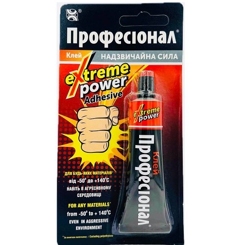 Клей Проф. Extreme power для будь-яких матеріалів, -50+140 C (40шт/ящ), шт<br> Артикул: 111706<br>