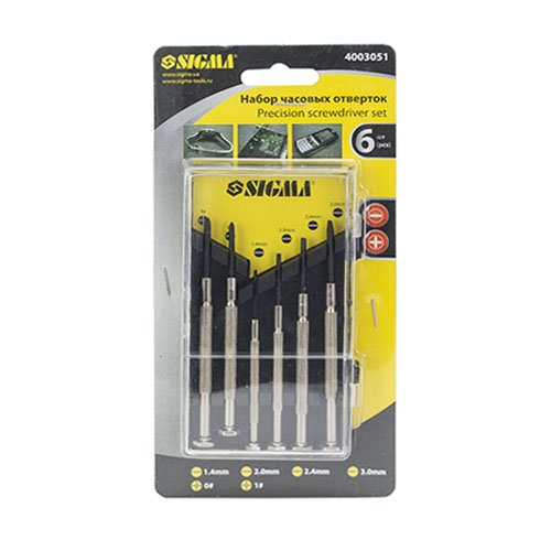 Набір викруток Sigma годинникових 6шт 4003051, шт<br> Артикул: 112351<br>